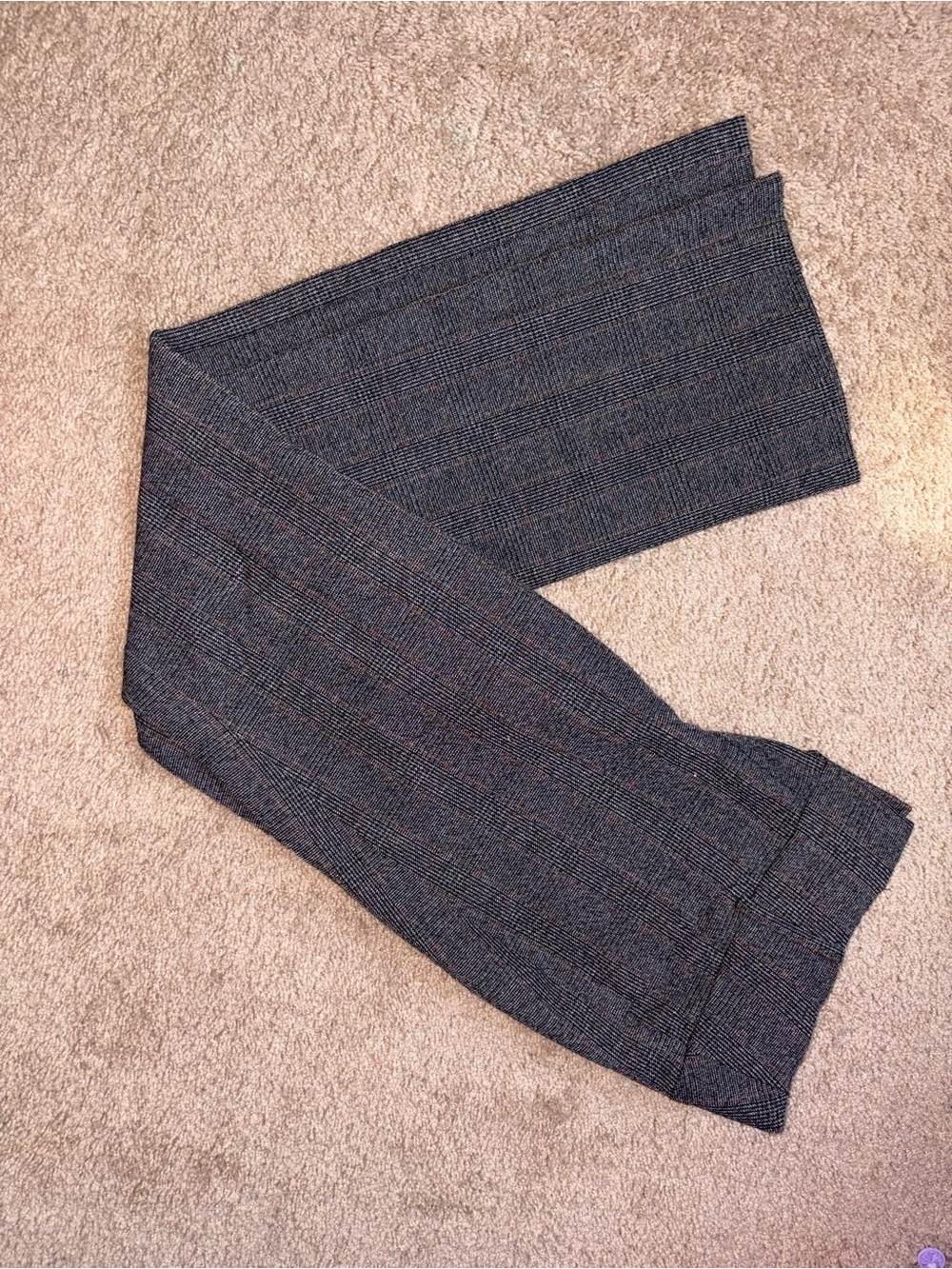 Apt. 9 Women's Gray Plaid Wide-Leg Pants